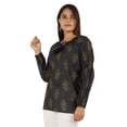 thumbnail image 3 of Moomaya Womens Printed Top Long Sleeve Ethnic Indian Cotton Tunic Shirt, 3 of 7