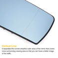 thumbnail image 4 of Reemplazo de vidrio del espejo retrovisor derecho del lado del pasajero, calefaccionado, vidrio azul, adecuado para Mercedes C-CLASS W202, 4 of 6