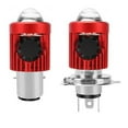 thumbnail image 2 of H4/H6 LED Motorcycle Headlight Bulb Motorcycle Spotlight CSP Lens White Yellow, 2 of 8