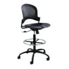 Safco Zippi Plastic Extended-Height Chair - Black