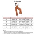 thumbnail image 4 of Women Casual Trousers High Waist Straight Leg Loose Comfortable Pure Color Women Casual Pants Orange 2XL, 4 of 5