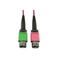 thumbnail image 4 of Eaton Tripp Lite Series 400G Multimode 50/125 OM4 Plenum Fiber Optic Cable, 16F MTP/MPO-APC to MTP/MPO-UPC (F/F), Magenta, 5 m - Network cable - MTP/MPO/APC multi-mode (F) to MTP/MPO/UPC multi-mode (F) - 5 m - fiber optic - 50 / 125 micron - OM4 - plenum - black, magenta, green, 4 of 5