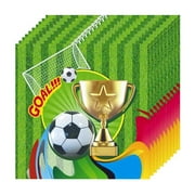 GUOOL Disposable Tableware Football Party Tableware for Football Party Home Garden 20 Tissues