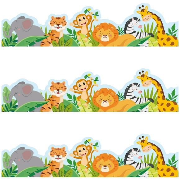 Tablón de anuncios de Borders OUNENO Jungle Animals, 22 m