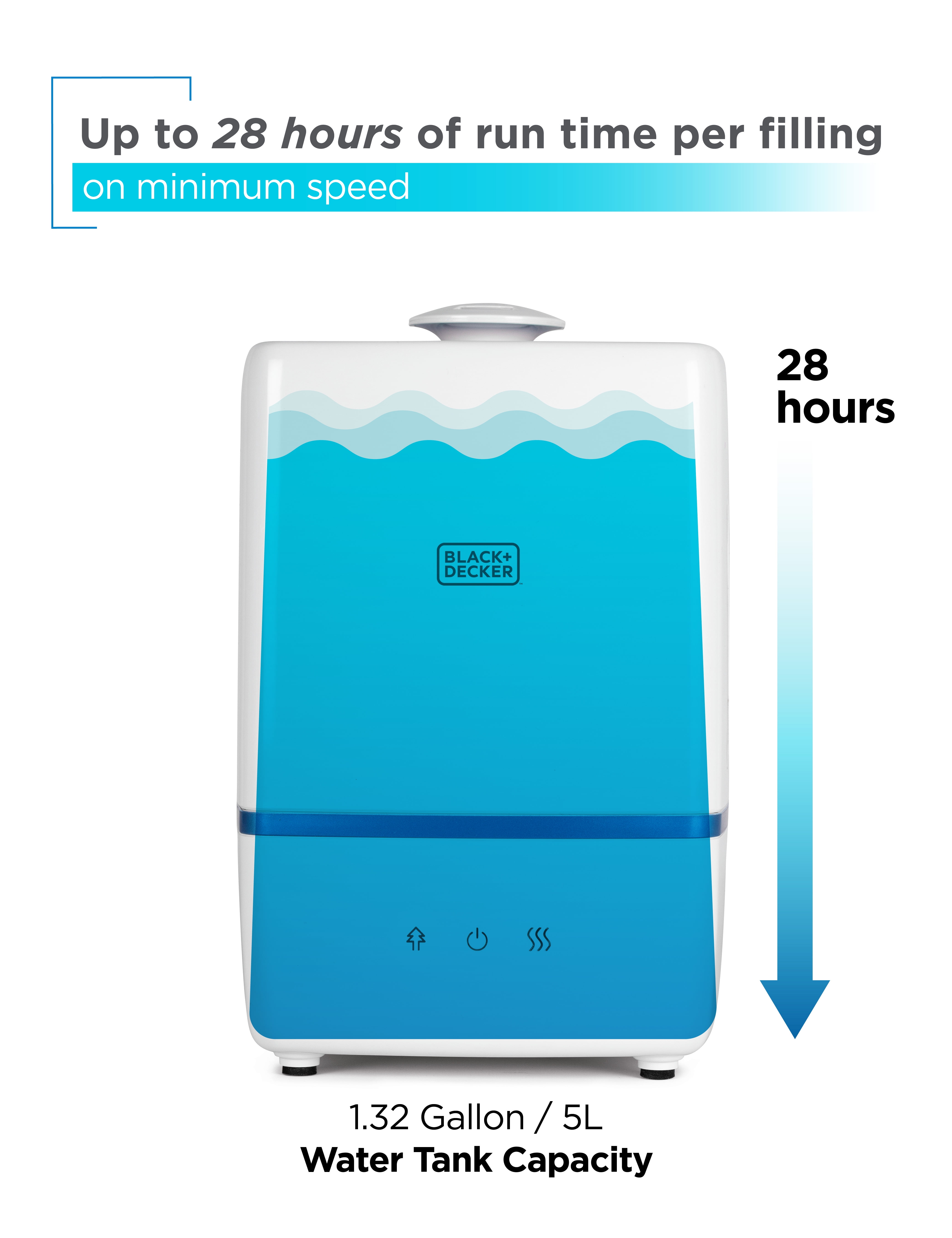 Commercial Cool BUHW50 B&d Humidifier 1.32 Gallon