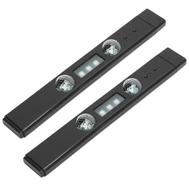 Qiilu 2X Voiture USB Intérieur Conduit Étoile Nuit Bande de Toit Lampe Ciel  Ambiant Projecteur 