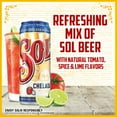 thumbnail image 3 of Sol Chelada Beer, 12 Pack, 12 fl oz Aluminum Cans, 3.5% ABV, 3 of 6
