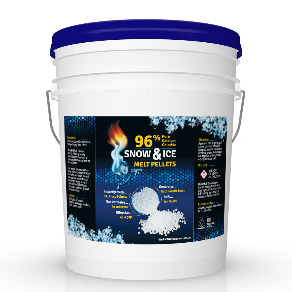 Eco Clean Calcium Chloride Snow & Ice Melt Pellets, 35 lb