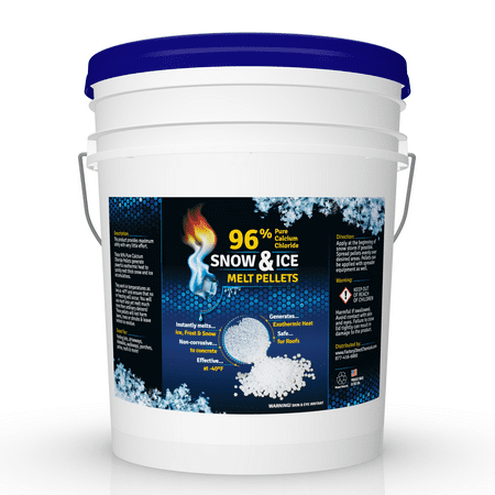 Eco Clean Calcium Chloride Snow & Ice Melt Pellets, 35 (Best Way To Melt Ice On Sidewalks)