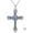 Blue Opal, variant on Cross Urn Necklaces for Ashes 925 Sterling Silver Turquoise Obsidian Opal Necklace Memorial Keepsakes Cremation Jewelry for Ashes for Men Women Loved Ones