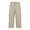 Khaki#womens cargo capris with pockets, variant on aohooy Womens Cargo Capris with Pockets for Summer Casual High Waisted Button Loose Outdoor Travel Hiking Capri Cropped Pants Gray,S