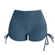 thumbnail image 3 of Gibobby Shorts Mujer Pantalones cortos de yoga de talle para mujer Deportes Ruched Butt Lifting Workout Running Hot Leggings(Azul marino, XL), 3 of 4