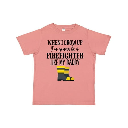 

Inktastic Future Firefighter Like Daddy Gift Toddler Boy or Toddler Girl T-Shirt