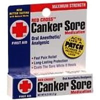 Red Cross Canker Sore Medication - 0.25 Oz, 2 (Best Over The Counter Medication For Sore Throat)
