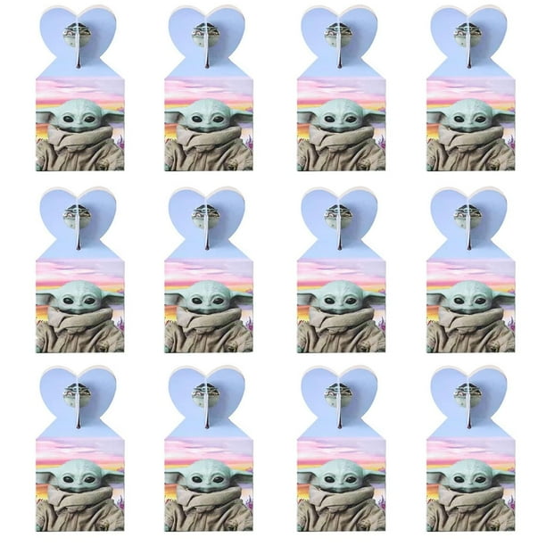 Omto 12Pack Baby Yoda Party Gift Bags Candy Bags for Kids Baby Yoda