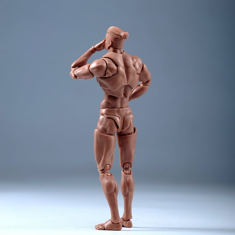 マサアキRomankey x COWL 男性素体　BLACK SKIN Romankey X COWL Big Guy Torso 1/12 Scale Action Figure Black