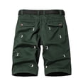 thumbnail image 6 of Bpyeka Men's Casual Embroidered Chino Shorts, Solid Cotton Blend Straight Leg Shorts with Pockets for Work, Golf and Everyday, 6 of 9