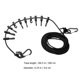 thumbnail image 3 of 1 Conjunto de tendederos al aire libre Camping Colgando Cuerda Ajustable Línea Colgante Negro, 3 of 5