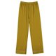 thumbnail image 4 of Puntoco Conjunto De Pijama De Pantalones Y tops Casuales De Manga Larga Con Estampado Navideño Para Mujer (1 top + 1 Pantalón) Conjunto De Solapa De Manga Larga Amarillo L, 4 of 4