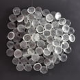 thumbnail image 3 of 100Pcs Flat Marbles, Pebbles, Glass Gems for Vase Fillers, Party Table Scatter, Transparent White, 3 of 8