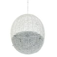thumbnail image 5 of Modway Hide Fabric Outdoor Patio Swing Chair without Stand in White/Gray, 5 of 6
