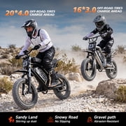 Set of 2 Electric Bike for Adults, 1500W 3000W E-Mountain Bike 48V 15.6AH 52V 40AH UL2849