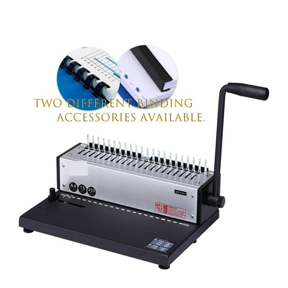 Factory Office Binding Machine SD-1501 21 Hole Comb Apron / Clip Strip Punch Comb Binder ,Easy to Operate