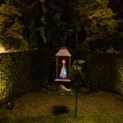 Corporation Lcd - Alpine Corporation Christmas Tree Lantern Stake with LED Lights