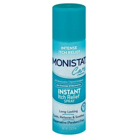 Monistat Care Instant Itch Relief Spray, Cools & Soothes, Maximum Strength, 2