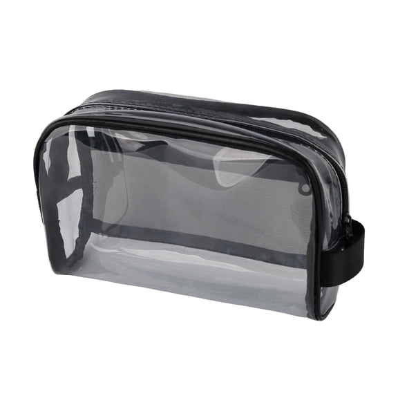 Travel Organizer with Side Pocket and Handle, Clear