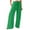 Green, variant on Gerichy Women Casual Wide Leg Pants High Waisted Business Work Casual Pants Loose Flowy Beach Palazzo Pants Solid Elastic Waist Pant High Waist Wide Leg Regular Loose Pants
