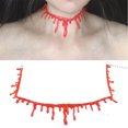 thumbnail image 4 of Halloween Necklace Vampire Blood Choker Necklace Scary Halloween Party Favors Decorations 2pcs Levamdar CPB-SSW636-2, 4 of 5