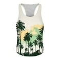 thumbnail image 3 of Gifts for Men! Titcea Tank Tops Men Palm Tree Printed Round Neck Sleeveless Thin Strap Leakage Back Shirts Hawaiian Beach Holiday T Shirts Summer Casual Tank Top, 3 of 4