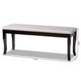 thumbnail image 7 of Baxton Studio Cornelie Modern and Contemporary Transitional Grey Fabric Upholstered and Dark Brown Finished Wood Dining Bench, 7 of 7