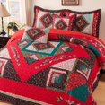 thumbnail image 3 of Juego de colcha BEDIFANY Christmas Queen Size de algodón, 3 piezas, 3 of 6