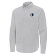thumbnail image 2 of Men's Antigua Gray Dallas Mavericks Porter Woven Long Sleeve Button-Down Shirt, 2 of 3
