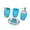 Blue, variant on WINDLAND Pack Of 4 Bathroom Accessories Set with Soap Dispenser Plastic Toothbrush Holder Washing Cup and Soap Dish