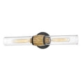 thumbnail image 4 of Ellison 2 - Light Black And Heritage Brass Black Mid Century Modern / Modern - LED Steel Wall Sconce, 4 of 18