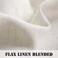 thumbnail image 5 of PrimeBeau Natural Linen Blended Tab Top Curtains Privacy Added Semi Sheer Window Curtain Drapes Textured Flax Curtains(52" W x 96" L, Natural), 5 of 6