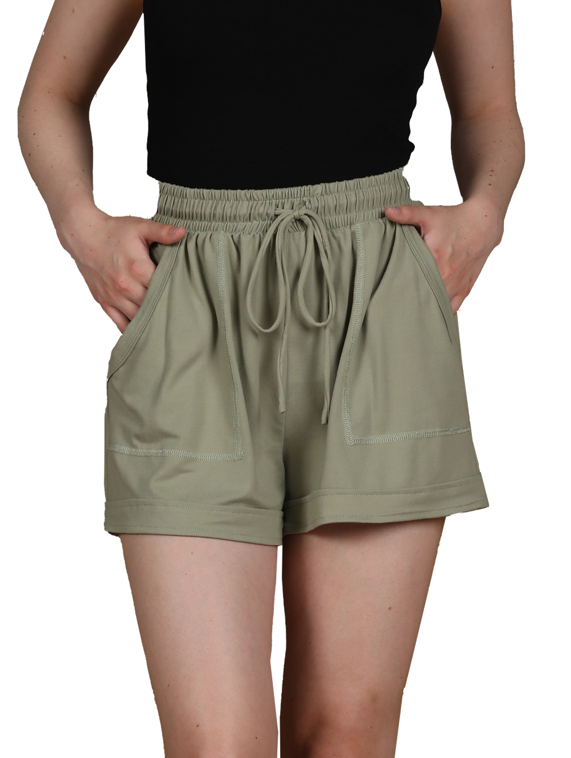 Doublju Women's Elastic Waist Comfy 