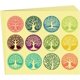 thumbnail image 3 of 120 pegatinas redondas de luna de 2 pulgadas, autoadhesivas, con diseño de sol, luna, estrella, flor, sellos de certificado en relieve, decoración de medallas., 3 of 5