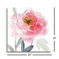thumbnail image 3 of Vivid Flower Fuchsia Floral 24 x 24 Glass Wall Hanging Sign, 3 of 4