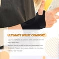 thumbnail image 2 of Wrist Brace Ulnar Wrist Brace Ultra-Thin Elastic for TFCC Tear,Wrist wraps Repetitive Wrist Use Injury,Support for Carpal Tunnel Pain & Tendonitis Relief,Fits Both Wrists, 2 of 7