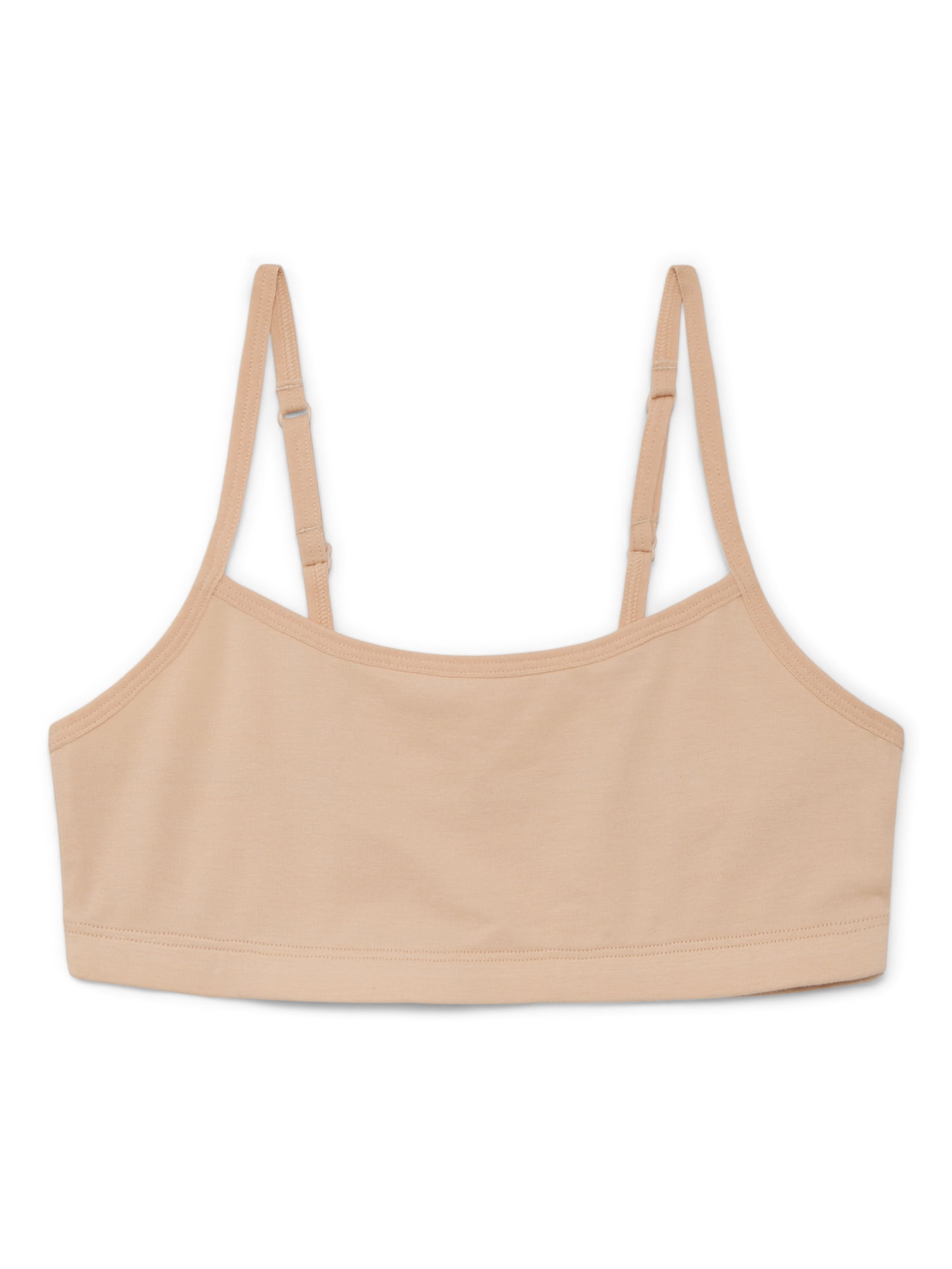 Wonder Nation Girls Cotton-Blend Bralette Bundle, 5-Pack, Sizes XS-2XL
