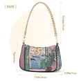 thumbnail image 3 of FORMRS Womens Shoulder Bag with Chain Strap Clutch Purse Cute Tote Handbag, Green Window Sea, 3 of 7
