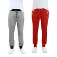 thumbnail image 1 of Men's Jogger Sweatpants With Zipper Pockets (2-Pack), 1 of 10