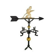 Montague Metal Products WV-391-GB 300 Series 32 In. Deluxe Gold Fireman Weathervane