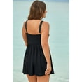 thumbnail image 6 of Swim 365 Women's Plus Size Twist-Front Swim Dress, 6 of 6