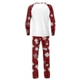 thumbnail image 4 of Yuaguia Matching Family New Year Christmas Pajamas Set, Goodbye 2026 Hello 2027 Long Sleeve Raglan Top and Red Snowflake Plaid Pants, Festive Holiday Sleepwear Loungewear, Men 3XL, 4 of 5