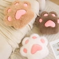 thumbnail image 4 of Almohada suave en forma de patita de gato - Cojín decorativo para sofá, oficina o auto (45 cm, color beige) - Regalo perfecto para amantes de los gatos, 4 of 6